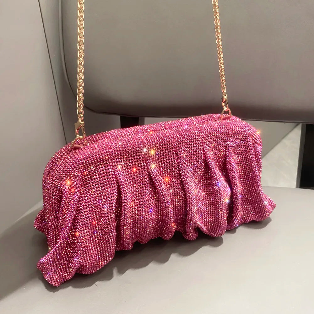 Clutch de Luxo para Noite com Strass - Várias Cores