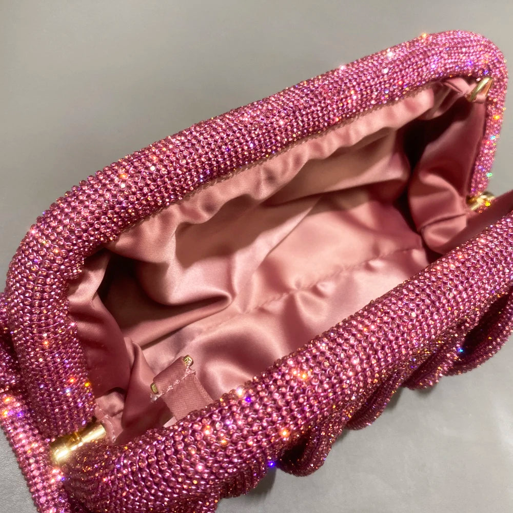 Clutch de Luxo para Noite com Strass - Várias Cores